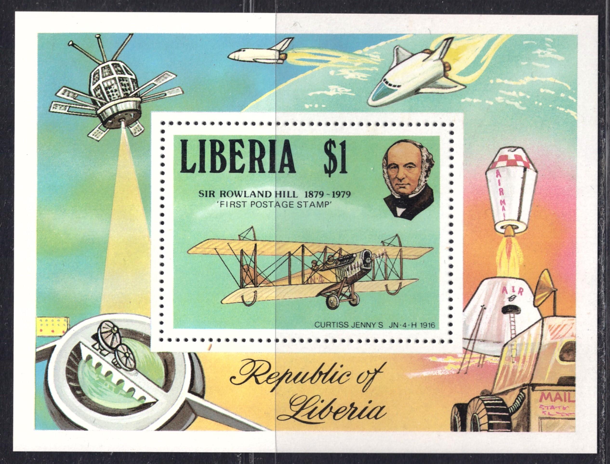 LIBERIA, Death Centenary of Sir Rowland Hill M/S 1979 **