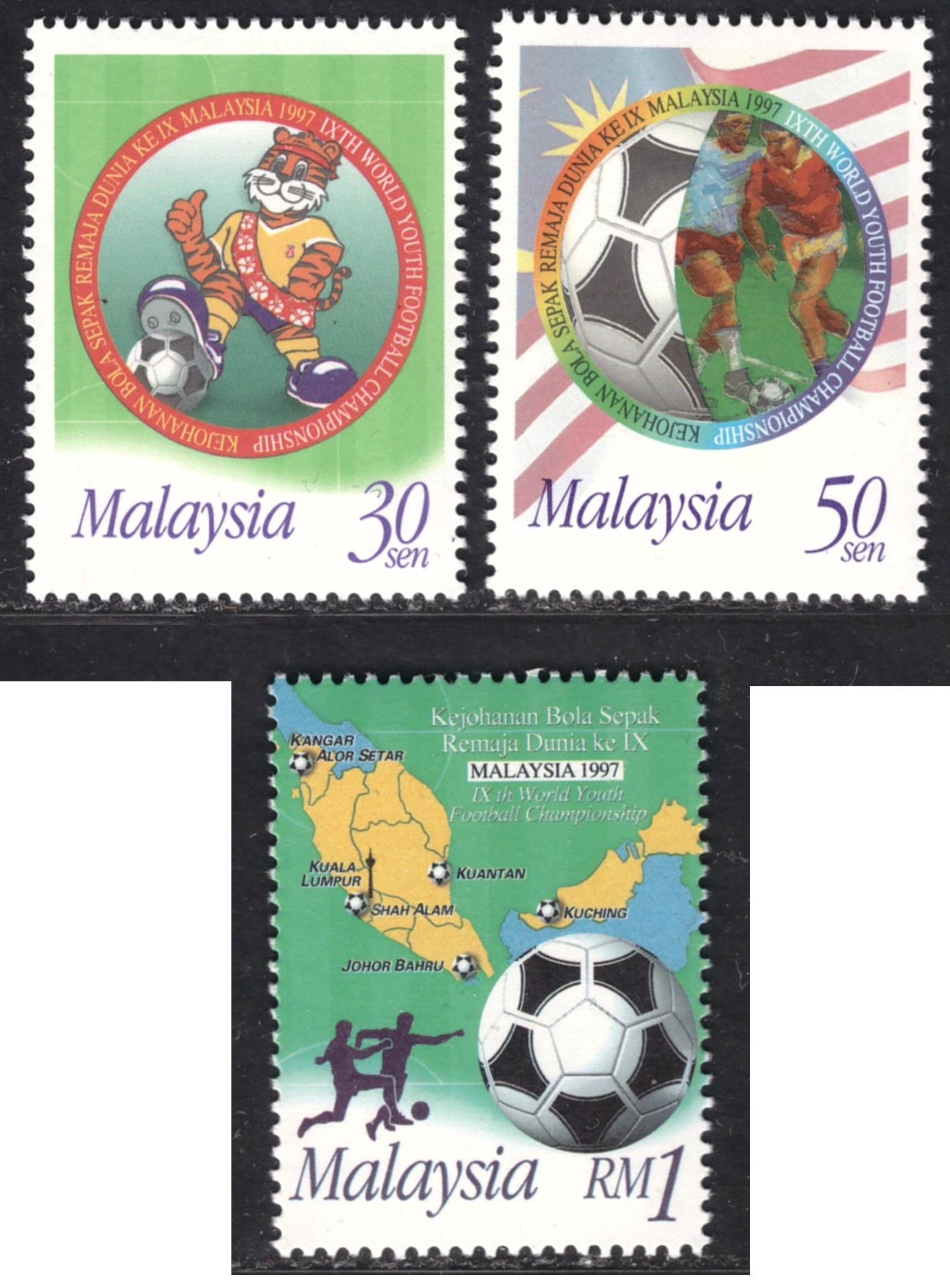 MALAYSIA, Youth Football Worldcup 1997 **