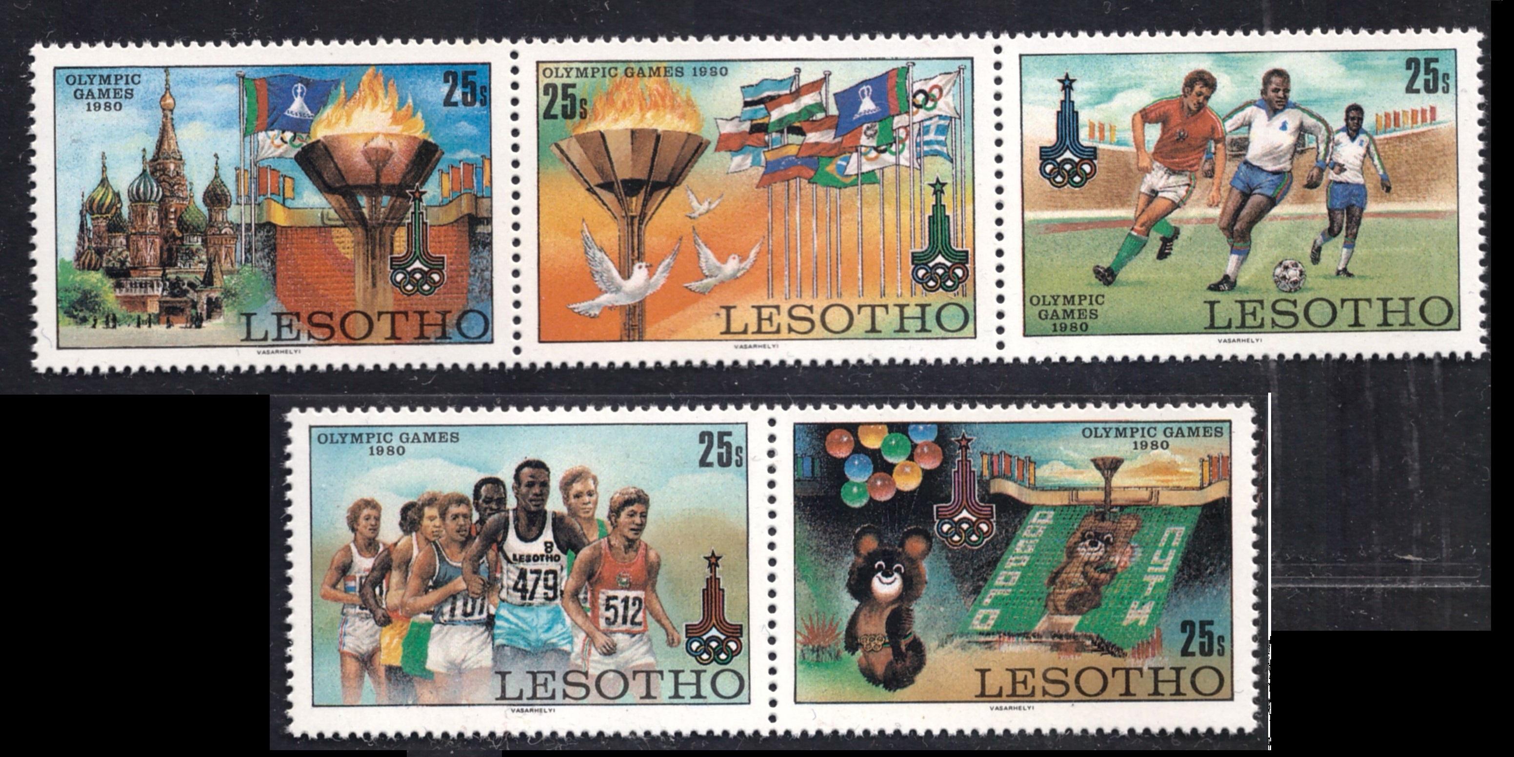 LESOTHO, Olympic Games Moscow 1980 **