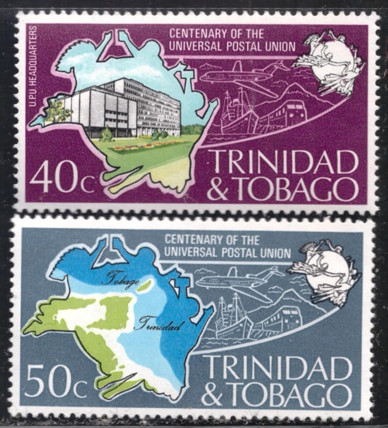 TRINIDAD+TOBAGO, UPU Centenary 1974 **