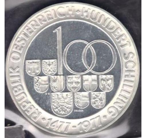 AUSTRIA, 100S. 500th Anniversary of Tirol Mint 1979
