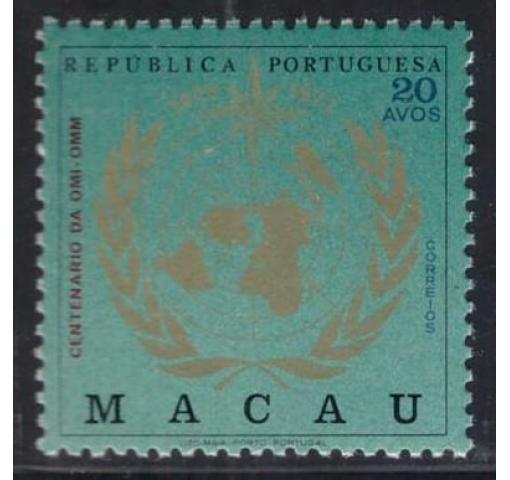 MACAU, 100th Anniversary of WMO 1973 **