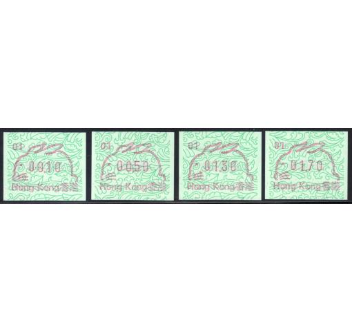 HONG KONG, Year of the Rabbit (Electronic Label Stamps) 1987 **