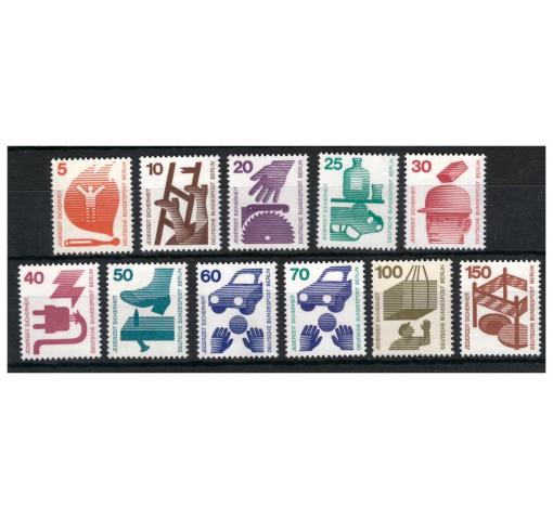GERMANY, Berlin, Accident Prevention Definitives 1971/73 **