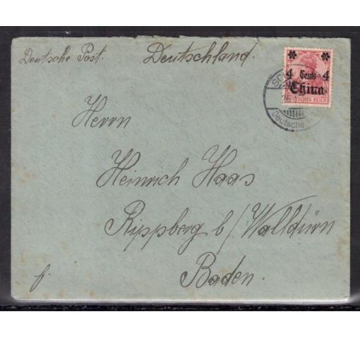 CHINA,. 4C./10Pfg. Germania (German P.O.) 1911