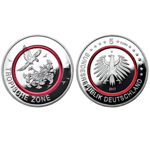 GERMANY, €5 Tropical Zone 2017