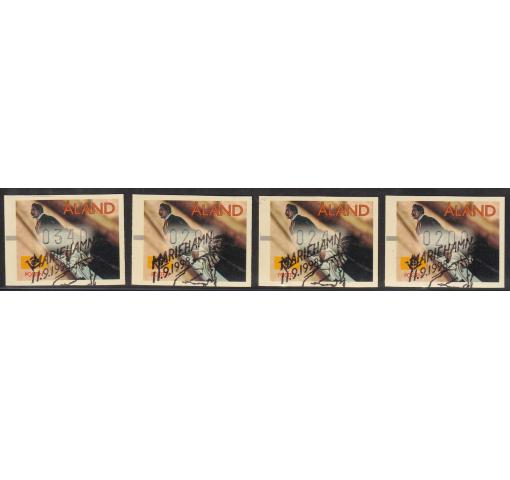 ALAND, Figureheads Electronic Label Stamps (ATM) 1998 o