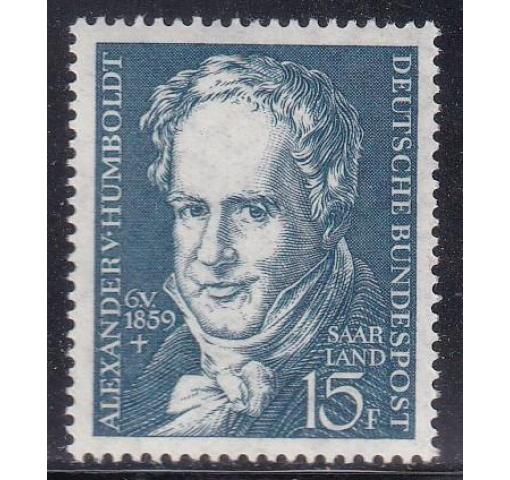 GERMANY, Saar, 100th Death Anniversary of A. von Humboldt 1959 **