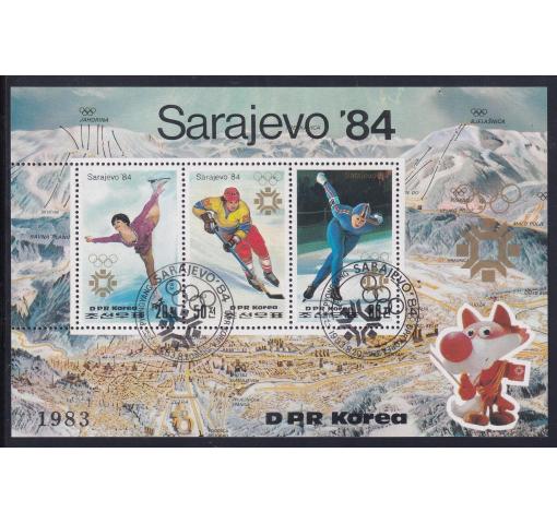 NORTH KOREA, Olympic Wintergames Sarajevo M/S 1984 o