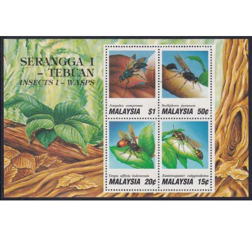 MALAYSIA, Insects M/S 1991 **