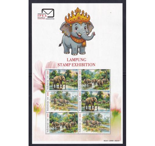 INDONESIA, Lampung National Stamp Exhibition/Elephants 2026 **