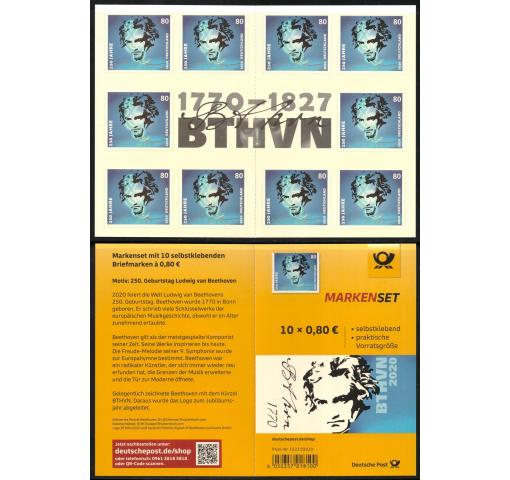 GERMANY, 250th Birthday of Beethoven Booklet 2020 **