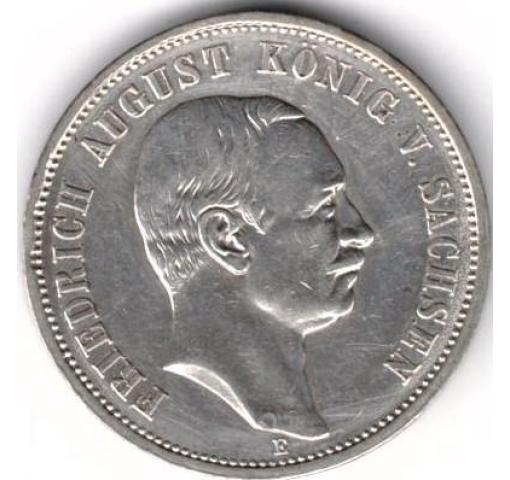 GERMANY, Saxonia, 3M. King Frederic August 1910