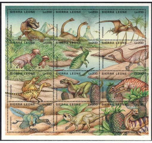 SIERRA LEONE, Dinosaurs 1995 **