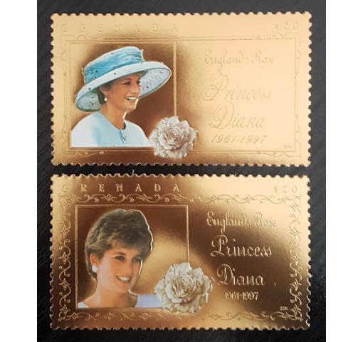 GRENADA, 1st Death Anniversary fo Lady Diana 1998 **