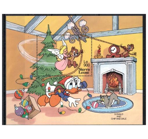 SIERRA LEONE, Walt Disney, Christmas M/S 1992 **