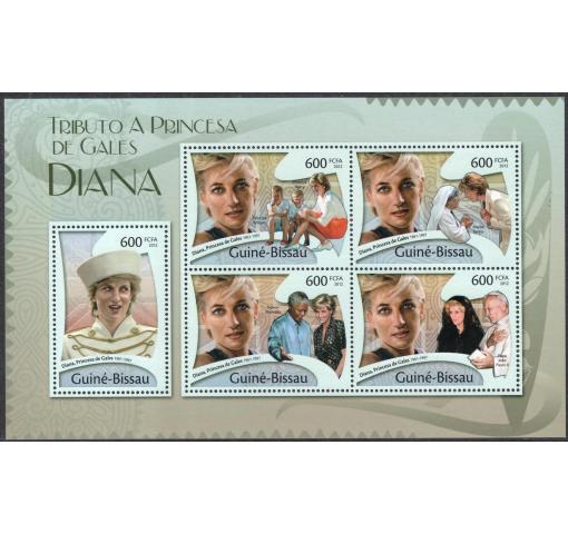 GUINEA, Tribute to Princess Diana 2012 **