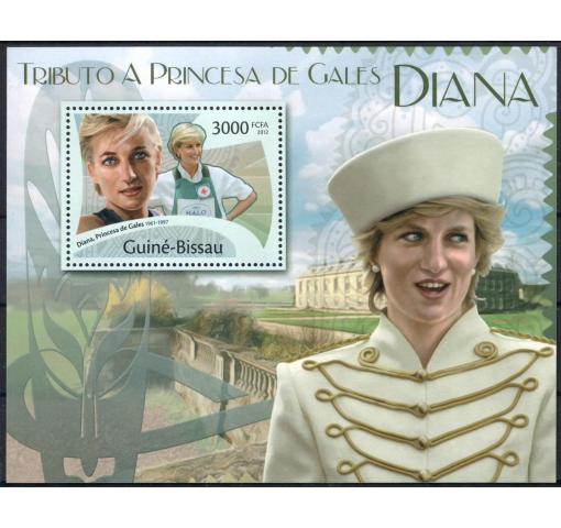 GUINEA, Tribute to Princess Diana M/S 2012 **