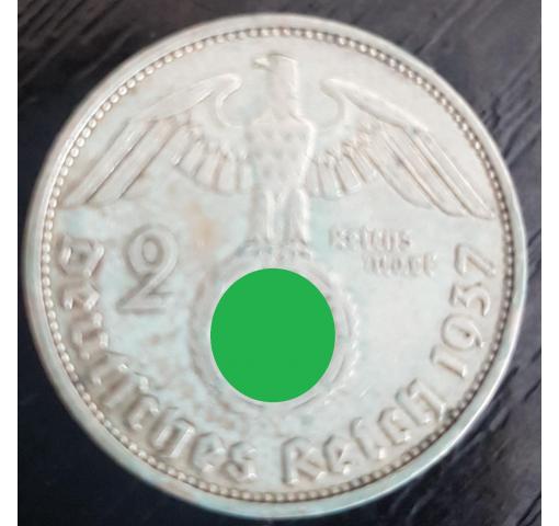 GERMANY, 2Rm. Hindenburg 1937 (K)