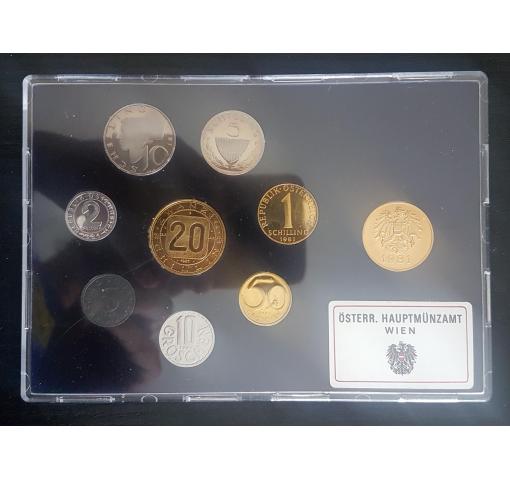 AUSTRIA, 2Gr.-20S. Standard Coins Set 1981 (K)