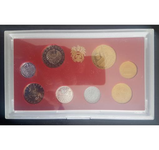 AUSTRIA, 2Gr.-20S. Standard Coins Set 1990 (K)
