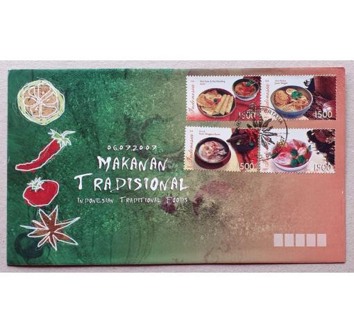 INDONESIA, Traditional Food 2007 FDC