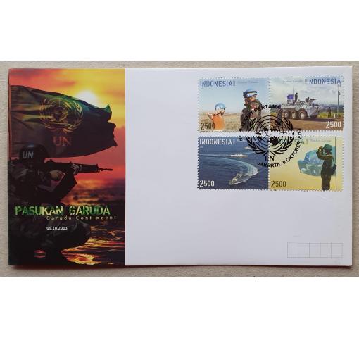 INDONESIA, Garuda Contingent of the UN 2013 FDC