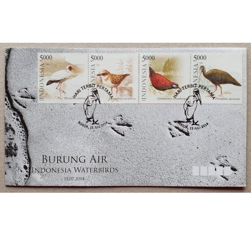 INDONESIA, Water Birds 2014 FDC