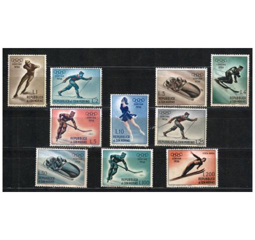 SAN MARINO, Olympic Winter Games 1956 **