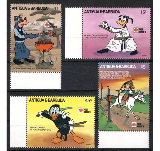 ANTIGUA+BARBUDA, Walt Disney, Int. Stamp Exhibition PHILANIPPON 1991 **
