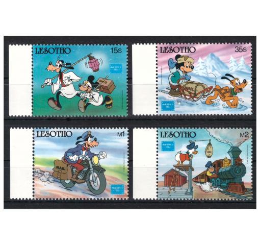 LESOTHO, Walt Disney, Int. Stamp Exhibition AMERIPEX M/S 1986 **