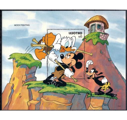 LESOTHO, Walt Disney, Children´s Games M/S 1991 **