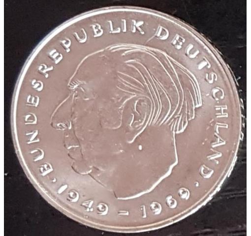 GERMANY, 2DM Theodor Heuss Circulation Coin 1980 (K)