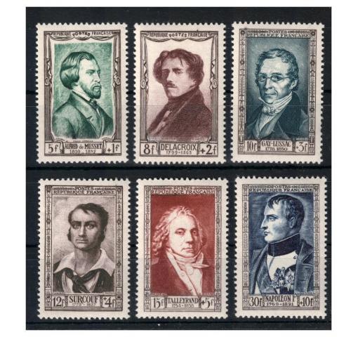 FRANCE, Famous Persons of 19th Century 1951 **