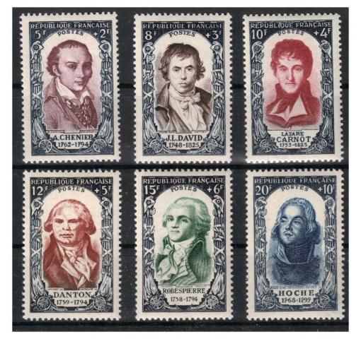 FRANCE, Famous Persons of 18th Century 1950 **